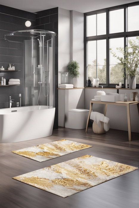 Mijölnir Juego de Alfombrillas de Baño CT-5040 Multicolor Mijölnir Juego de Alfombrillas de Baño CT-5040 Multicolor